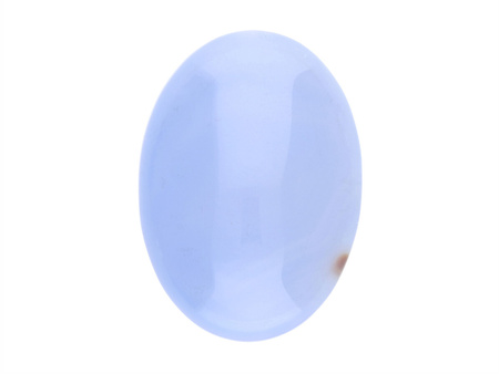 Agat / kaboszon / owal / 18x25x6.5mm / niebieski / 1szt
