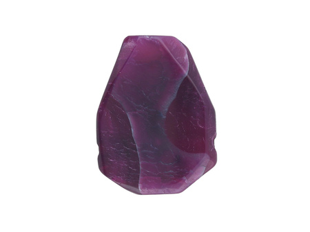 Agat / kropla nieregularna / fasetowana / 31x23x8mm / jagodowy / 1szt