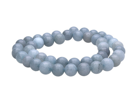 Agat / kula / 10mm / szaro-błękitny / 35szt