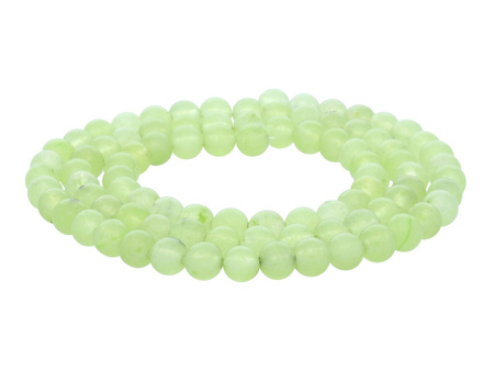 Agat / kula / 4mm / jasny zielony / 95szt