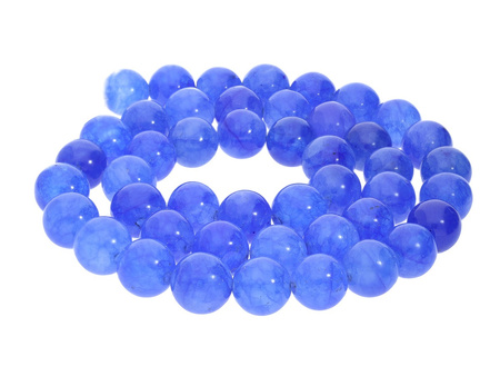 Agat / kula / 8mm / ciemny lazurowy / 49szt