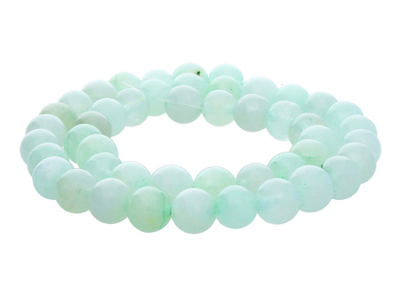 Agat / kula / 8mm / jasny pistacjowy / 45szt