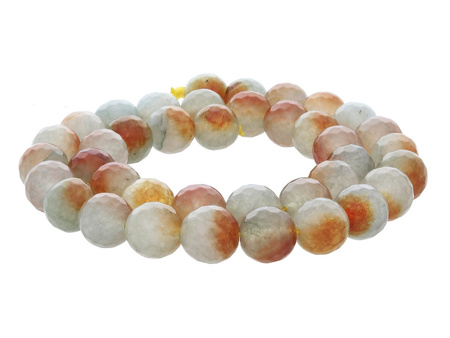 Agat / kula fasetowana / 10mm / multikolor / 35szt