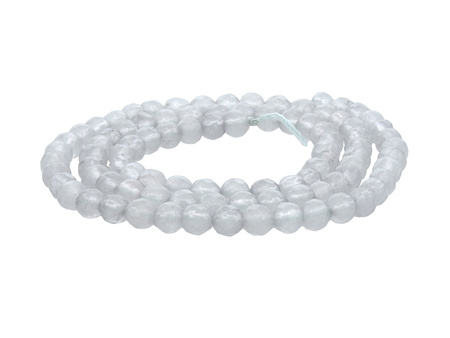 Agat / kula fasetowana / 4mm / jasny mysi / 84szt