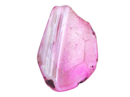 Agat / owal plaster nieregularny / 36-42mm x 29-35mm x 8mm / fioletowo-biały / otwór 2mm / 1szt