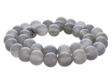 Agat szary / kula / 6mm / 62szt
