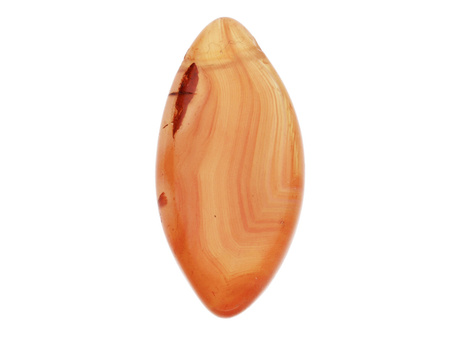 Agat / zawieszka / markiza / 31x15x5mm / ciemny pomarańczowy / 1szt
