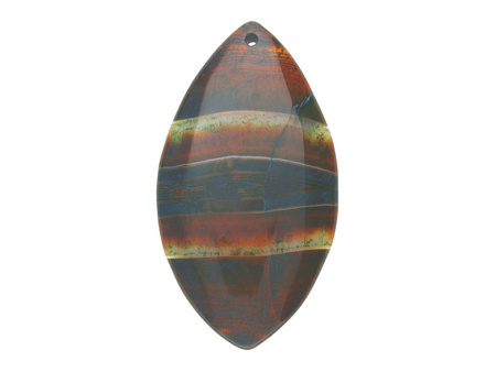 Agat / zawieszka / markiza / 64x35x7mm / brązowy / 1szt