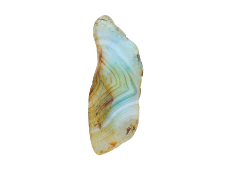 Agat / zawieszka / plaster nieregularny / 70.5x28.5x8.5mm / błękitny / 1szt
