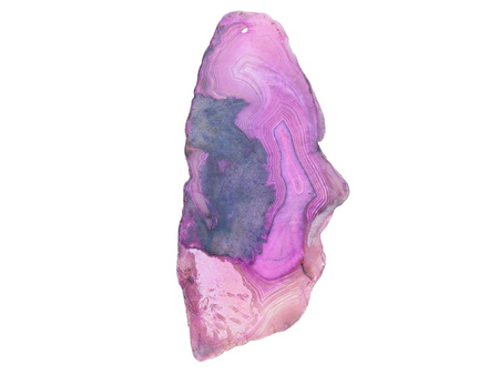 Agat / zawieszka / plaster nieregularny / 95x40x6mm / różowy / 1szt