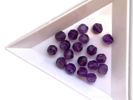 Ametyst / kula fasetowana star cut / 6mm / 20szt
