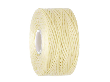 BEADSMITH™ / nić S-LON AA / nylon / Tex 35 / Cream / 68.5m