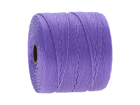 BEADSMITH™ / nić SuperLon Fine / nylon / Tex 135 / Light Purple / 0.5mm / 108m