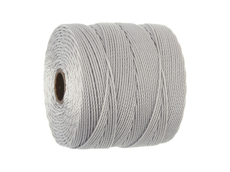 BEADSMITH™ / nić SuperLon Fine / nylon / Tex 135 / Silver / 0.5mm / 108m