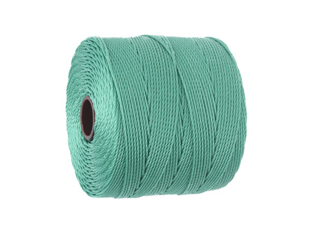 BEADSMITH™ / nić SuperLon Fine / nylon / Tex 135 / Vintage Jade / 0.5mm / 108m