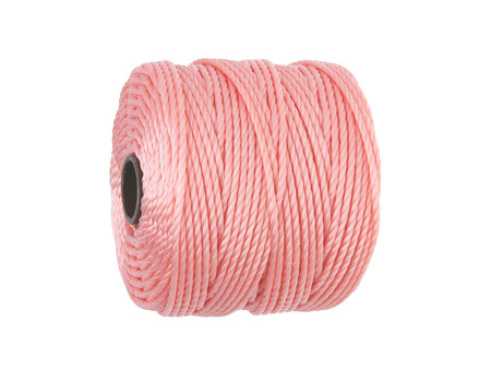 BEADSMITH™ / nić SuperLon™ Macrame / nylon / Tex 400 / Coral Pink / 0.8mm / 32m
