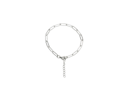 Bransoletka / stal chirurgiczna / 12x4mm, dł 18+3cm / srebrny / 1szt
