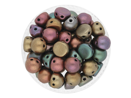 CZECHMATES™ / Cabochon / 7mm / Matte - Metallic / Bronze Iris / 5g / ~13szt
