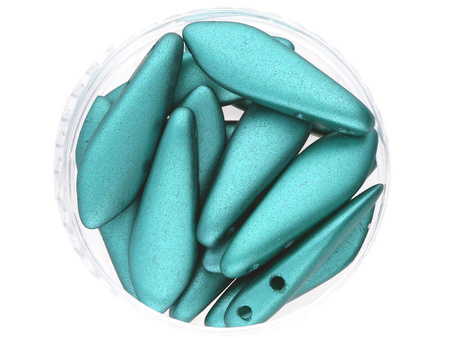 CZECHMATES™ / Daggers / 5/16mm / Pearl Coat / Teal / 15szt