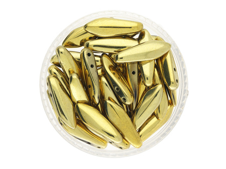 CZECHMATES™ / Daggers / 5/16mm / Swirl / Jet Amber Full / 15szt