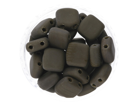CZECHMATES™ / Tile Bead / 6mm / Matte / Chocolate Brown / 30szt