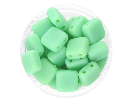 CZECHMATES™ / Tile Bead / 6mm / Matte / Honeydew / 30szt