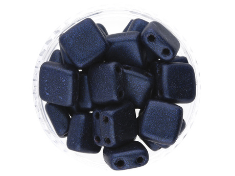 CZECHMATES™ / Tile Bead / 6mm / Metallic Suede / Dark Blue / 30szt