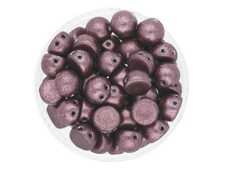 CZECHMATES™ / koraliki szklane / Cabochon / 7mm / Saturated Metallic / Dusty Cedar / 5g