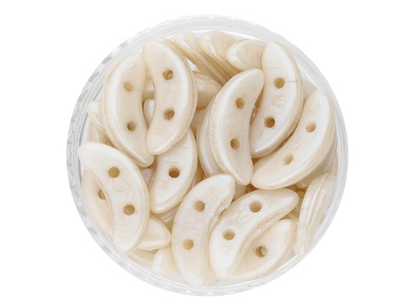 CZECHMATES™ / koraliki szklane / Crescent / 3/10mm / Luster-Opaque / Champagne / 5g