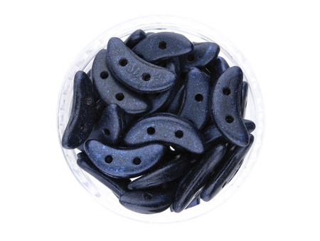 CZECHMATES™ / koraliki szklane / Crescent / 3/10mm / Metallic Suede / Dark Blue / 5g
