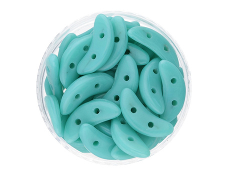 CZECHMATES™ / koraliki szklane / Crescent / 3/10mm / Opaque / Turqouise / 5g