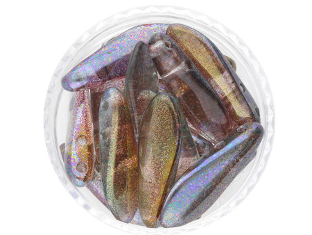 CZECHMATES™ / koraliki szklane / Daggers / 5/16mm / Luster / Crystal-Pink / 15szt