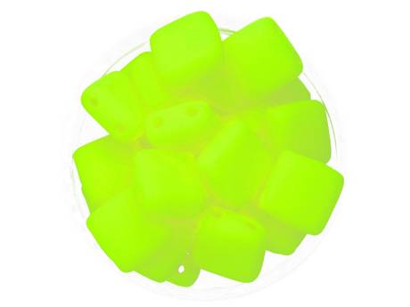 CZECHMATES™ / koraliki szklane / Tile Bead / 6mm / Neon / Yellow / 30szt