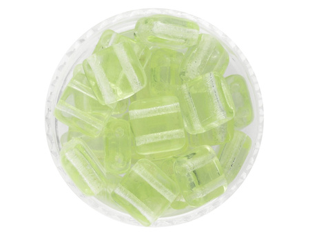 CZECHMATES™ / koraliki szklane / Tile Bead / 6mm / Transparent / Jonquil / 30szt