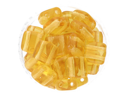 CZECHMATES™ / koraliki szklane / Tile Bead / 6mm / Transparent / Topaz / 30szt