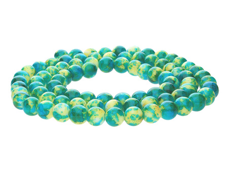 Candy™ / kula / 6mm / zielono-żółty / 145szt