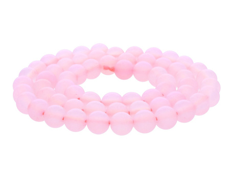 Chalcedon / kula / 4mm / różowy / 95szt
