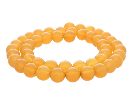 Chalcedon / kula / 8mm / bursztynowy / 48szt