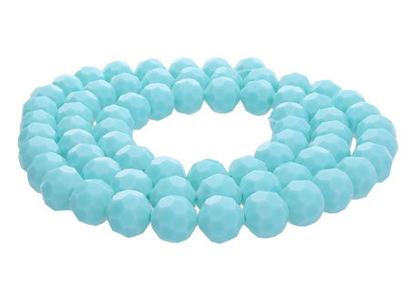 CrystaLove™ / kryształki szklane / ball / 10mm / miętowy / lustrzany / 65szt