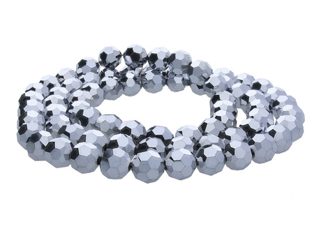 CrystaLove™ / kryształki szklane / ball / 12mm / oksydowany / lustrzany / 48szt