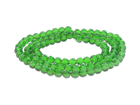CrystaLove™ / kryształki szklane / ball / 2mm / Crystal / Peridot / 198szt
