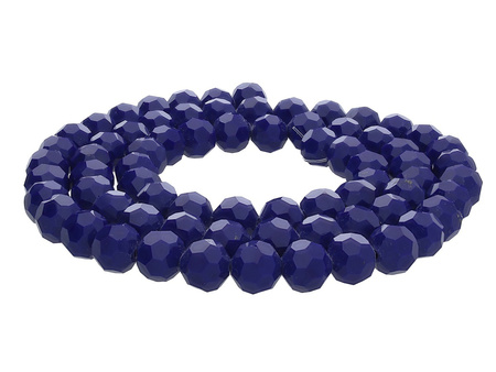 CrystaLove™ / kryształki szklane / ball / 3mm / granatowy / lustrzany / 200szt