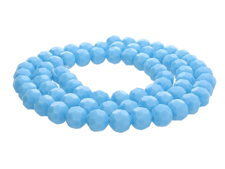CrystaLove™ / kryształki szklane / ball / 4mm / niebieski / lustrzany / 100szt