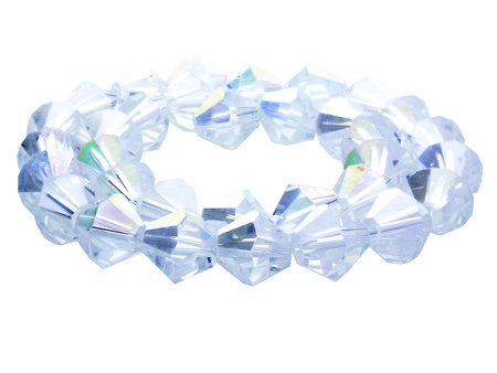 CrystaLove™ / kryształki szklane / bicone / 2mm / Crystal AB / 198szt