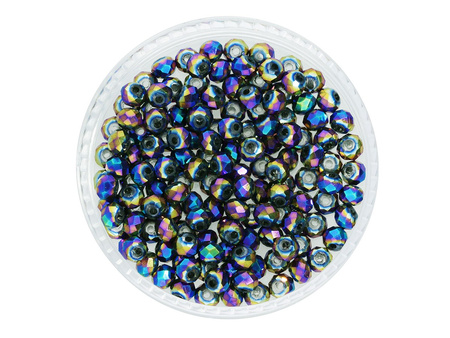 CrystaLove™ / kryształki szklane / rondelle / 2x3mm / opalizujący / 150szt
