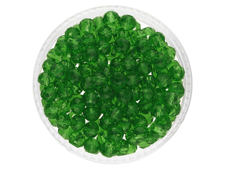 CrystaLove™ / kryształki szklane / rondelle / 2x3mm / zielony / 125szt