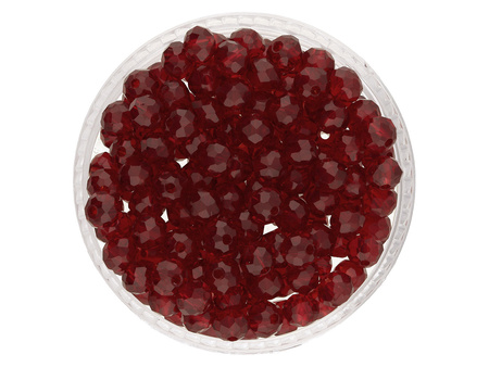 CrystaLove™ / kryształki szklane / rondelle / 3x4mm / Burgundy / 150szt