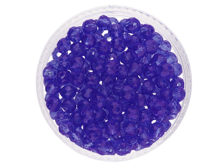CrystaLove™ / kryształki szklane / rondelle / 5x6mm / granatowy / 84szt