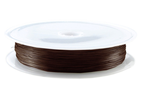 Drut jubilerski wire wrapping 0,3mm / czekoladowy / 30m