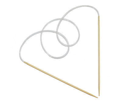 Druty bambusowe na żyłce / 4.0mm / żyłka 50cm / 1szt